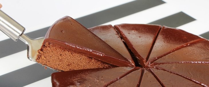 Prikaz čokoladne torte bez laktoze